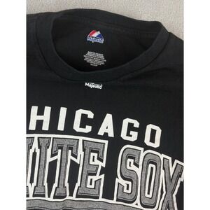 Chicago White Sox Majestic T-Shirt Mens Small MLB American League Baseball Black